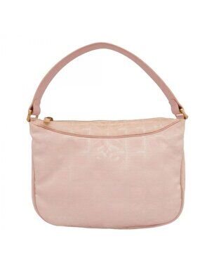 Chanel Handbag New Travel Nylon Pink Gold